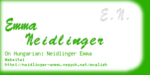 emma neidlinger business card